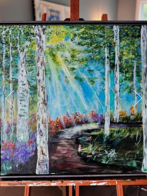Divine Whispers Among The Birches-Creative Womanhood