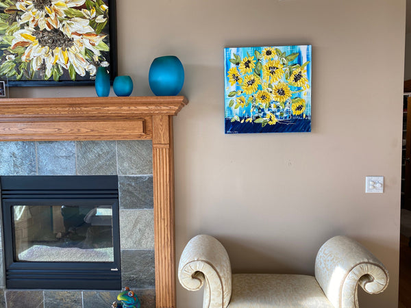 Cottage Bouquet 24x24