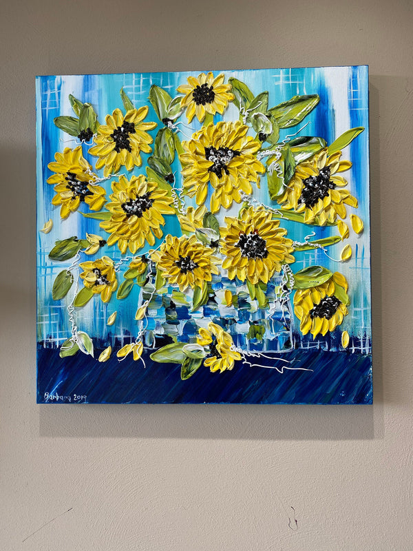 Cottage Bouquet 24x24