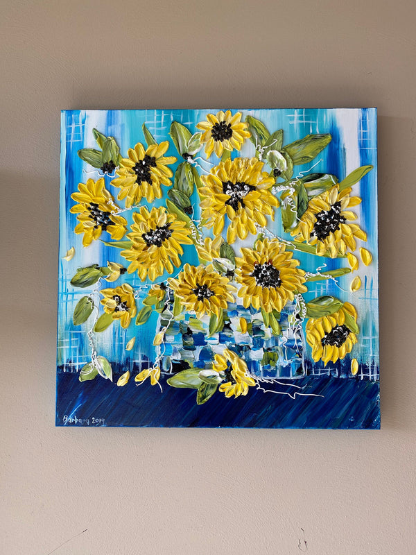 Cottage Bouquet 24x24