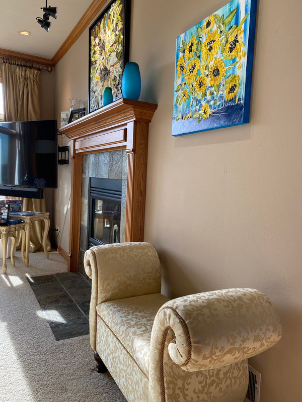 Cottage Bouquet 24x24