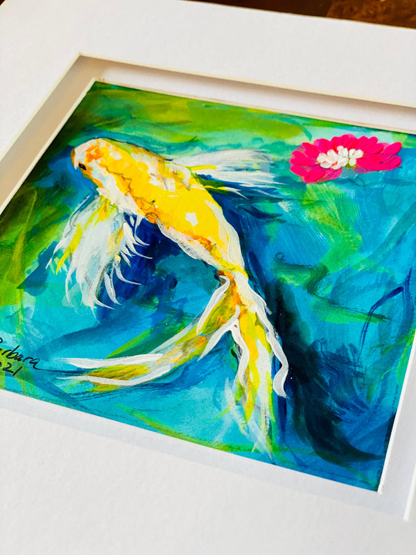 Spring Koi Fish 8x8