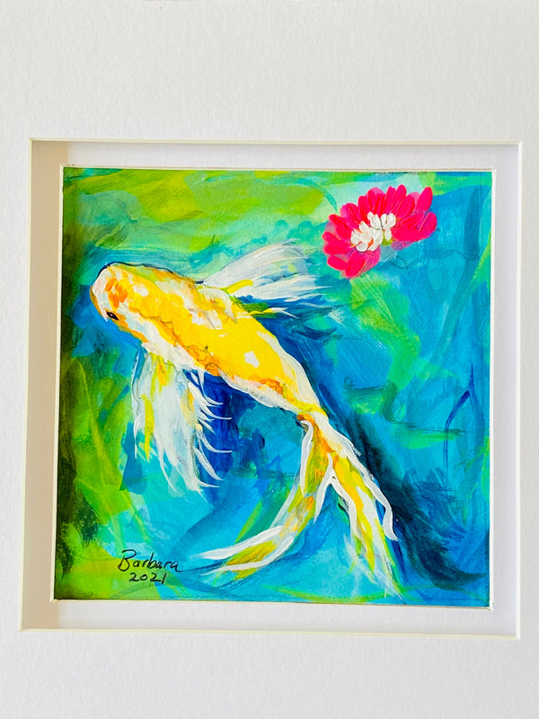 Spring Koi Fish 8x8