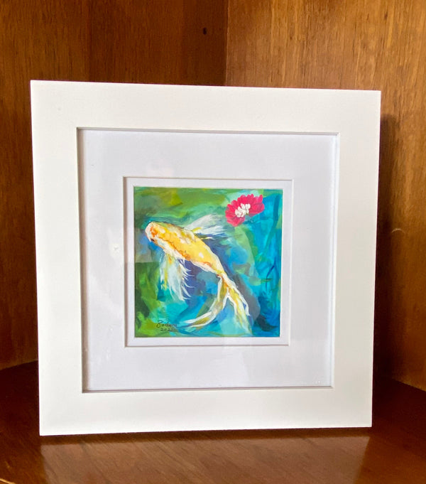 Spring Koi Fish 8x8