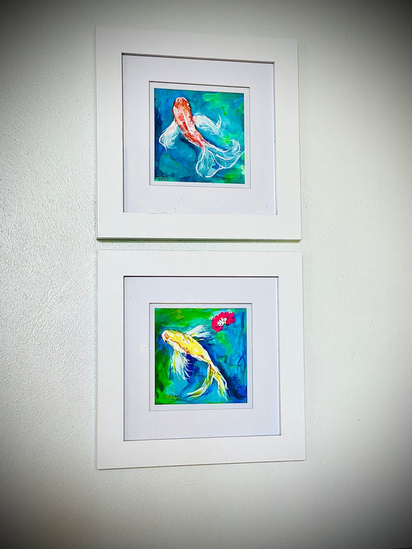 Spring Koi Fish 8x8