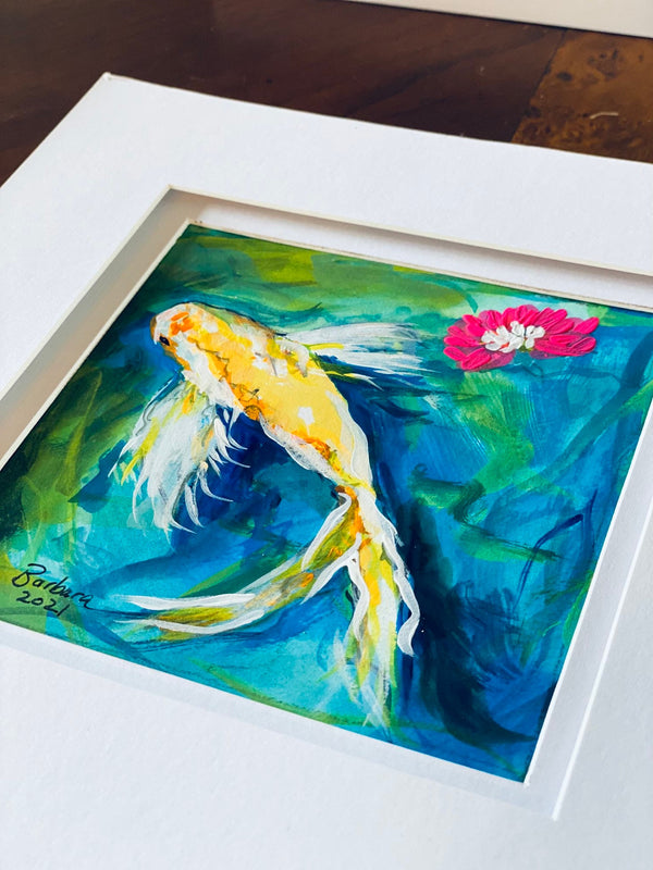 Spring Koi Fish 8x8