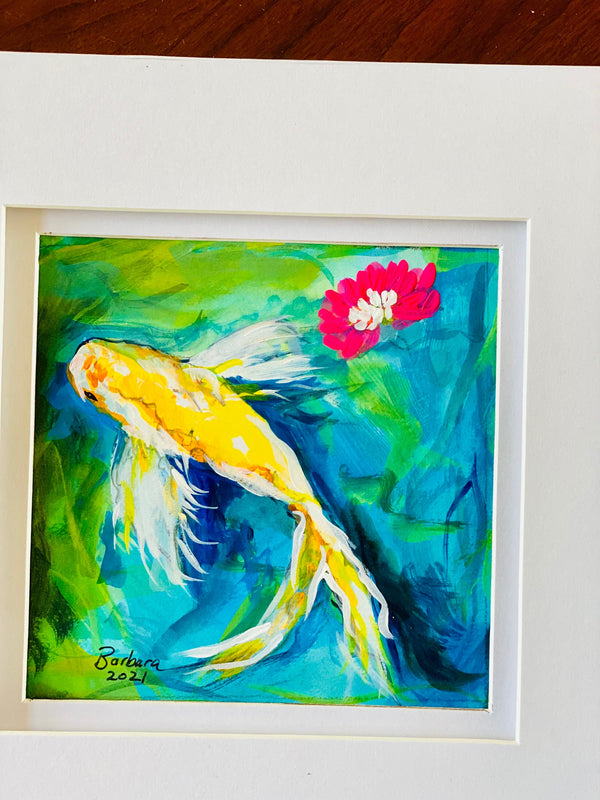 Spring Koi Fish 8x8