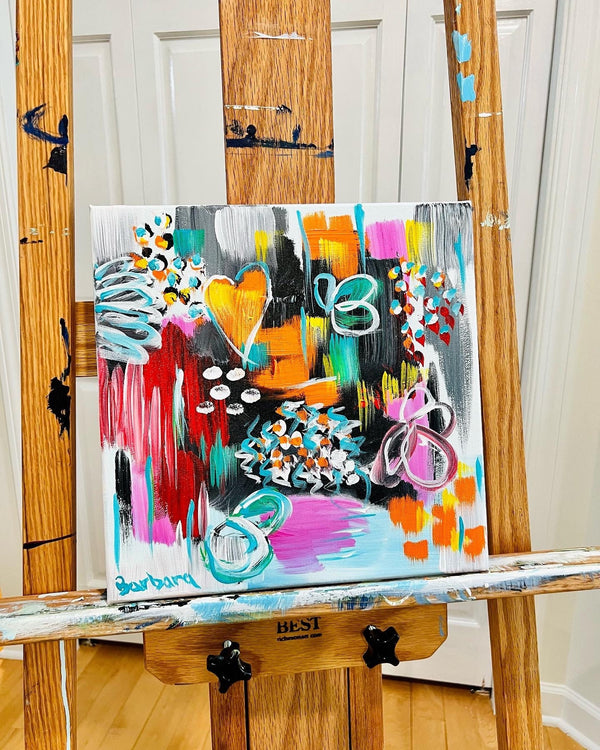 Going with the Flow. 12x12 Framed