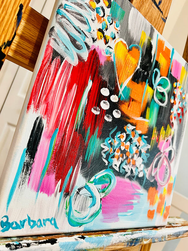 Going with the Flow. 12x12 Framed