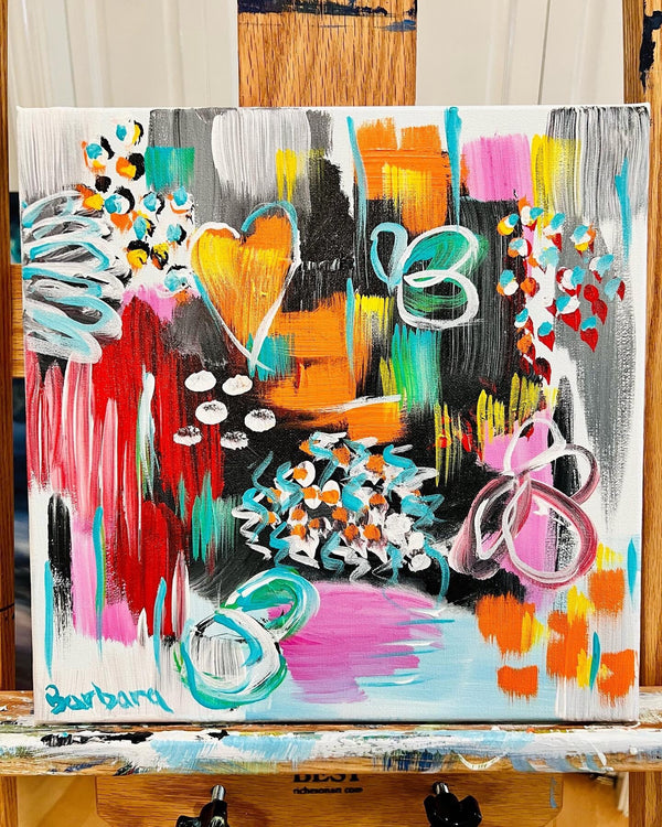 Going with the Flow. 12x12 Framed