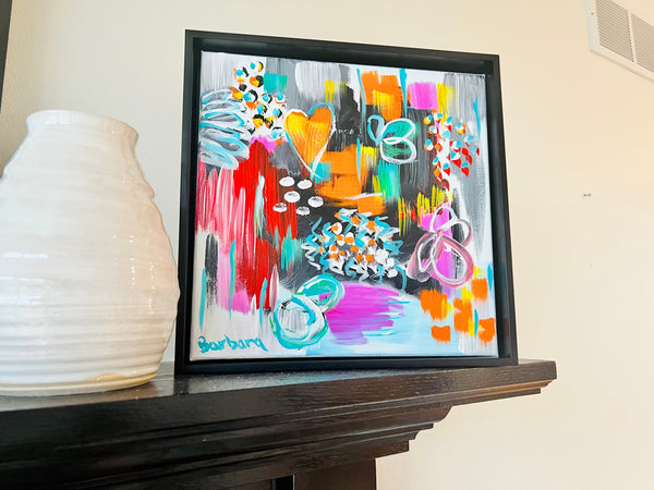 Going with the Flow. 12x12 Framed