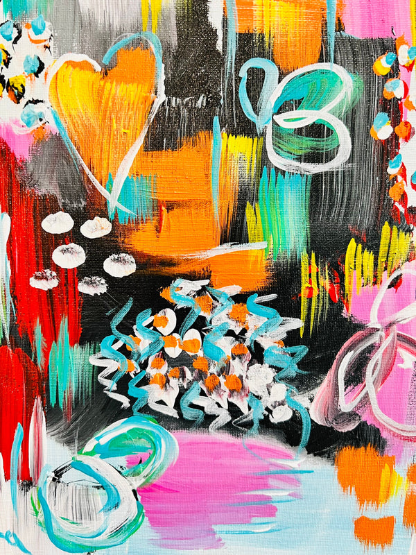 Going with the Flow. 12x12 Framed