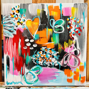 Going with the Flow. 12x12 Framed