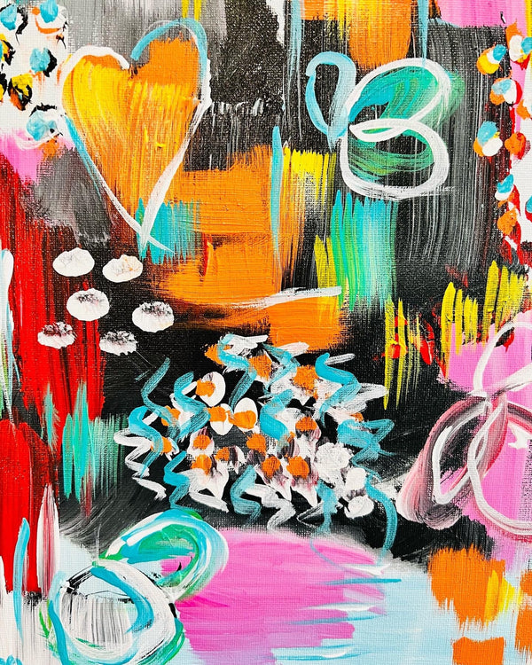 Going with the Flow. 12x12 Framed