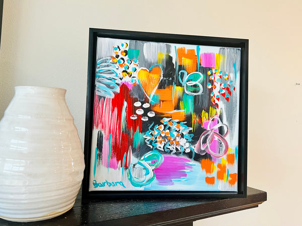 Going with the Flow. 12x12 Framed