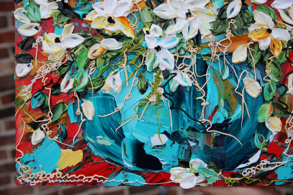 Traveling Daysies - 16x16 - Floral