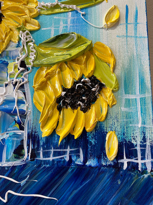 Cottage Bouquet 24x24
