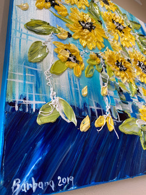 Cottage Bouquet 24x24