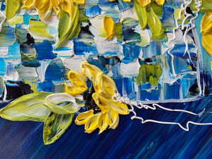 Cottage Bouquet 24x24