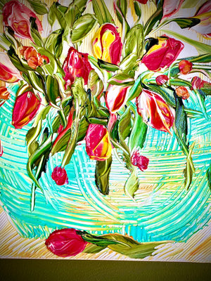 Tulip Surprise, 24x24