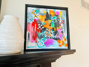 Going with the Flow. 12x12 Framed