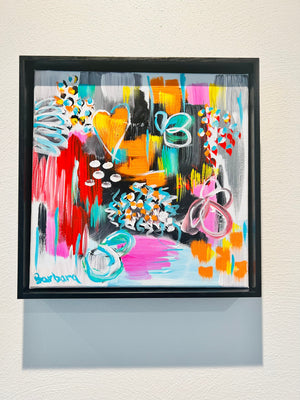 Going with the Flow. 12x12 Framed
