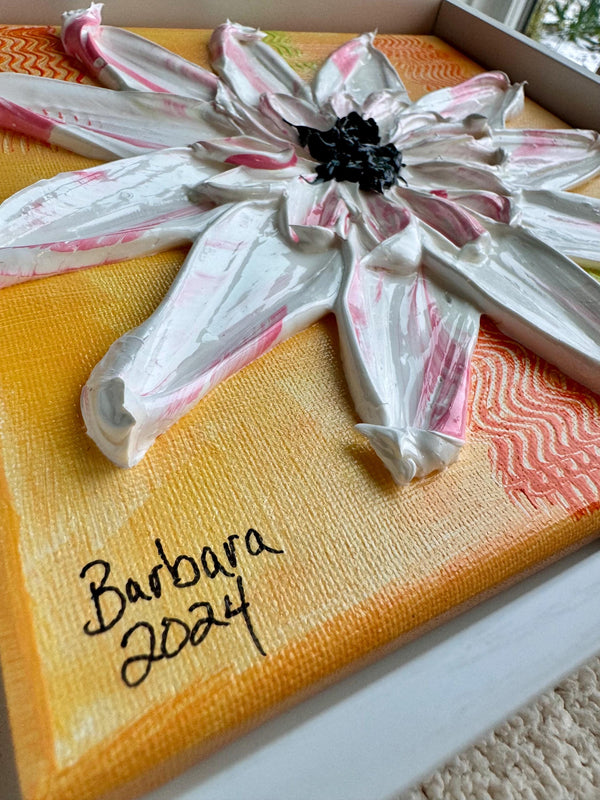 Flower Burst 10x10 Framed