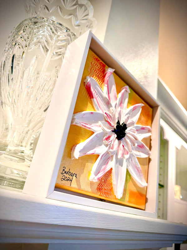 Flower Burst 10x10 Framed