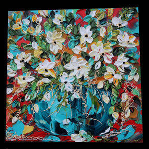 Traveling Daysies - 16x16 - Floral