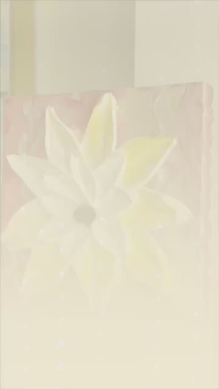 Freedom Flower Petal Pop 12x12 Fourth of July Pallet Knife Painting, Wall Art, textured by Barbara Posey Scharpf